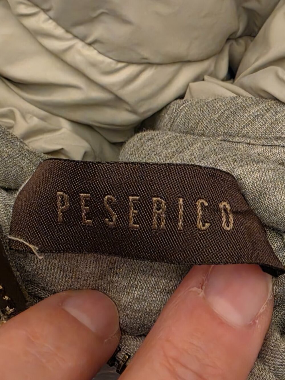Peserico vtg ladies coat quilted 1973 sz 48 Italy or 12 USA